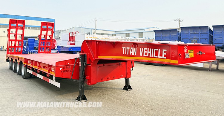4 Axle 100 ton Lowbed Trailer for Sale in Malawi