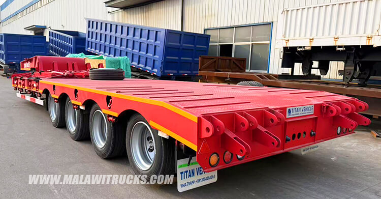 4 Axle 100 ton Lowbed Trailer for Sale in Malawi