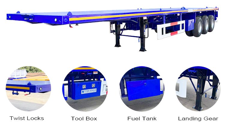 3 Axle Flatbed for Sale | Flat Bed Trailer for Sale in Malawi