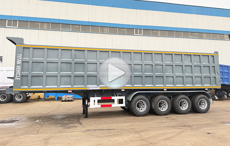 4 Axle 80 Ton Tipper Semi Trailer for Sale in Malawi